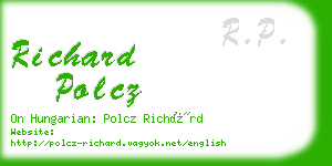 richard polcz business card